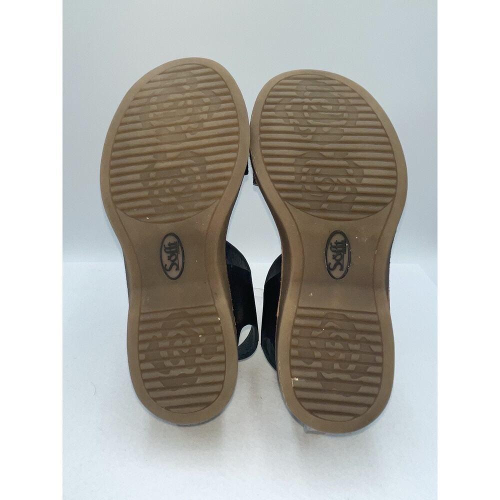 Sofft Bali Metallic Leather Sandals‎ Women Size 6M Black - Picture 16 of 16